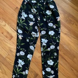 Floral print pants